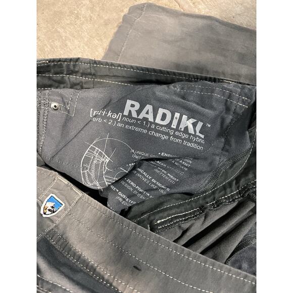 Kuhl Radikl Pants Mens 38x30 Gray Exoskeleton Stretch Outdoor Hiking - Picture 8 of 16